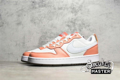 NIKE COURT BOROUGH LOW 2 SE GS WHITE/LIGHT MADDER ROOT/CAVE STONE/AURA DM1216-100