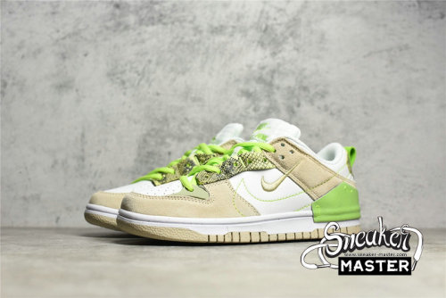 NIKE SB DUNK LOW DISRUPT 2 GREEN SNAKE PHANTOM/OLIVE AURA/VIVID GREEN/LIGHT STONE DV3206-001
