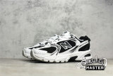 NEW BALANCE 530V2 RETRO RUNNING SHOES BLACK/WHITE/BLACK MR530SJ