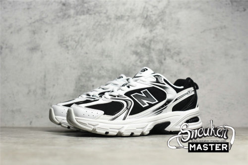 NEW BALANCE 530V2 RETRO RUNNING SHOES BLACK/WHITE/BLACK MR530SJ