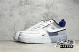 NIKE AIR FORCE 1 REACT WHITE/LIGHT PHOTO BLUE-DEEP ROYAL BLUE DH7615-101