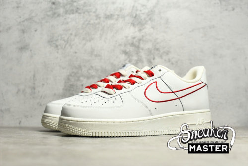 NIKE AIR FORCE 1 LOW 07 OFF-WHITE/OFF-WHITE/RED CL6326-108