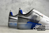 NIKE AIR FORCE 1 REACT WHITE/LIGHT PHOTO BLUE-DEEP ROYAL BLUE DH7615-101