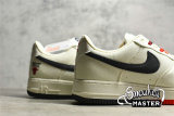 NIKE AIR FORCE 1 LOW BEIGE/DARK GREY-RED NA2022-005