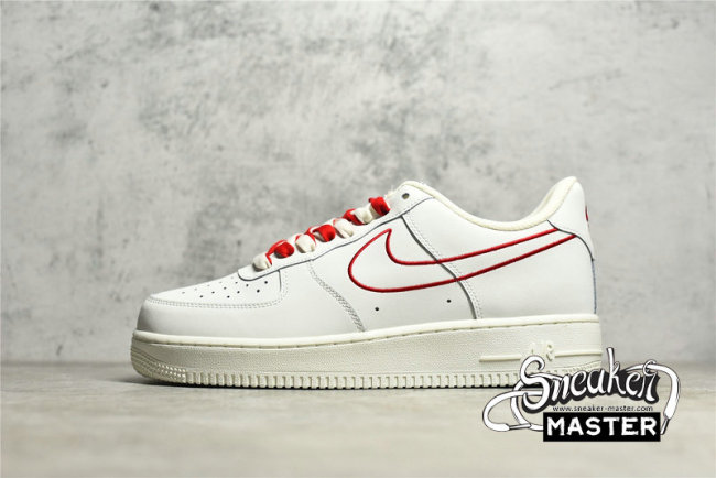 NIKE AIR FORCE 1 LOW 07 OFF-WHITE/OFF-WHITE/RED CL6326-108