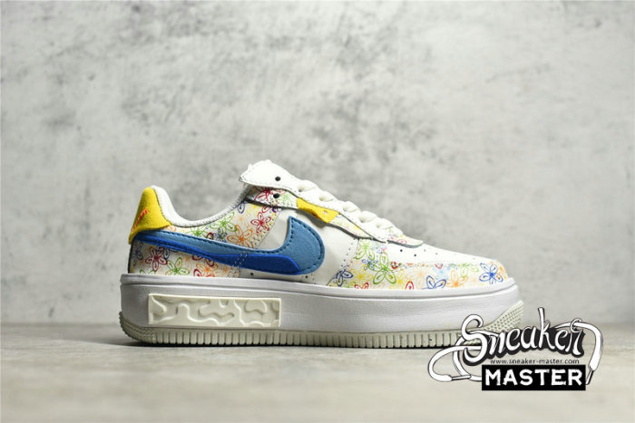 NIKE AIR FORCE 1 FONTANKA FLOWERS SAIL/VIVID SULPHUR/GAME ROYAL/UNIVERSITY BLUE DV3211-100