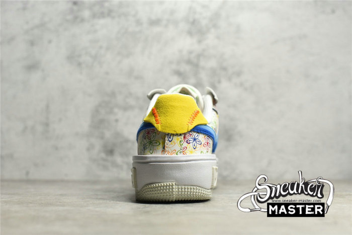 NIKE AIR FORCE 1 FONTANKA FLOWERS SAIL/VIVID SULPHUR/GAME ROYAL/UNIVERSITY BLUE DV3211-100