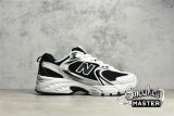 NEW BALANCE 530V2 RETRO RUNNING SHOES BLACK/WHITE/BLACK MR530SJ