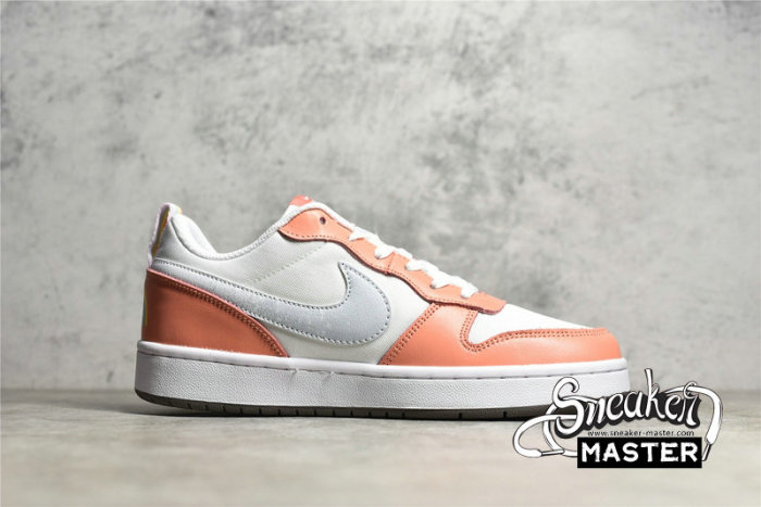 NIKE COURT BOROUGH LOW 2 SE GS WHITE/LIGHT MADDER ROOT/CAVE STONE/AURA DM1216-100