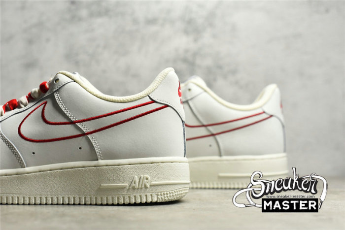 NIKE AIR FORCE 1 LOW 07 OFF-WHITE/OFF-WHITE/RED CL6326-108