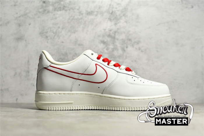 NIKE AIR FORCE 1 LOW 07 OFF-WHITE/OFF-WHITE/RED CL6326-108