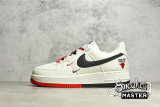 NIKE AIR FORCE 1 LOW BEIGE/DARK GREY-RED NA2022-005