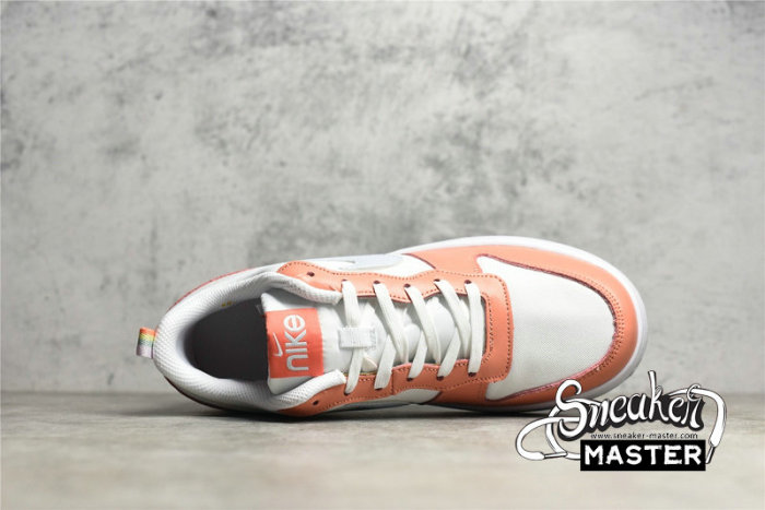 NIKE COURT BOROUGH LOW 2 SE GS WHITE/LIGHT MADDER ROOT/CAVE STONE/AURA DM1216-100