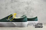 VANS VAULT BY VANS OG CLASSIC SLIP-ON X ADSUM DARK GREEN/DARK GREEN/WHITE VN0A32QN72C