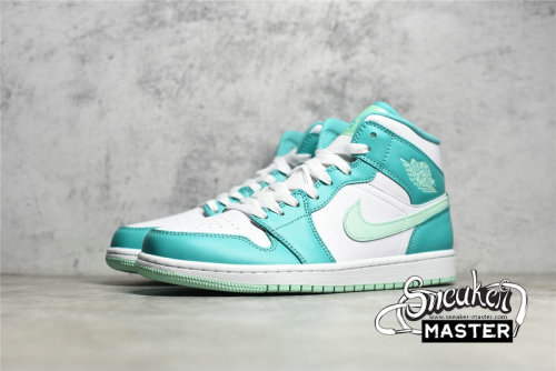 NIKE AIR JORDAN 1 MID MARINE GREEN WASHED TEAL/MINT FOAM/WHITE DV2229-300