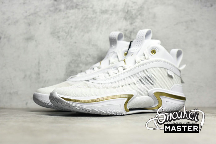 NIKE AIR JORDAN 36 SE PF GLORY WHITE/BLACK/GAME ROYAL/METALLIC GOLD DM7580-100