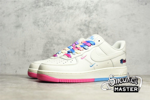 NIKE AIR FORCE 1 LOW 07 SU19 MIAMI WHITE/BLUE/PINK KU0902-112
