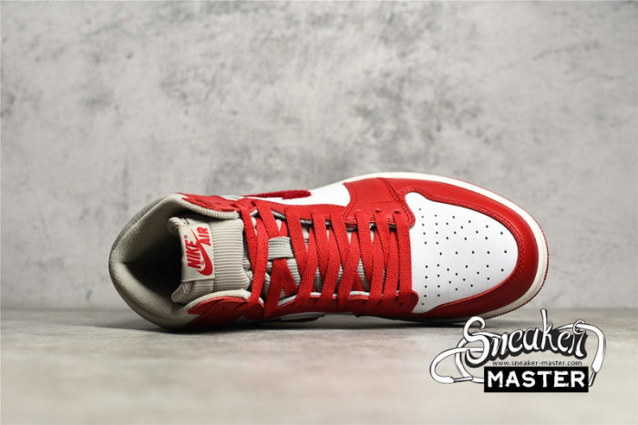 NIKE AIR JORDAN 1 HIGH OG NEWSTALGIA CHENILLE LIGHT IRON ORE/VARSITY RED/SAIL DJ4891-061