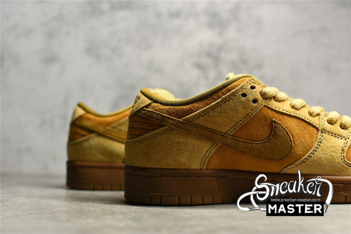 NIKE SB DUNK LOW REVERSE REESE FORBES WHEAT DUNE/TWIG-WHEAT-GUM MEDIUM BROWN 883232-700