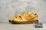 NIKE SB DUNK LOW REVERSE REESE FORBES WHEAT DUNE/TWIG-WHEAT-GUM MEDIUM BROWN 883232-700
