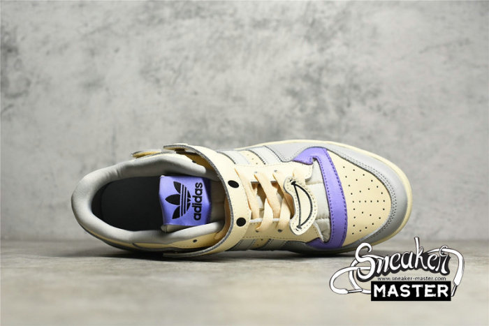 ADIDAS FORUM 84 LOW SHOES OFF WHITE/PURPLE/LIGHT BLUE GW4426