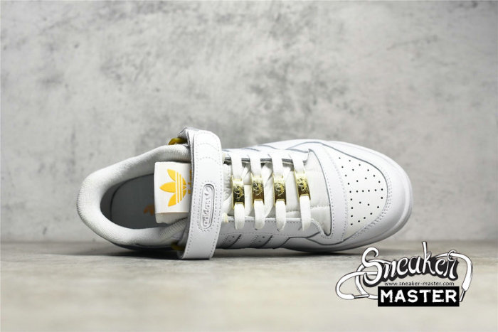 ADIDAS FORUM LOW SHOES CLOUD WHITE/CLOUD WHITE/GOLD METALLIC GZ6379