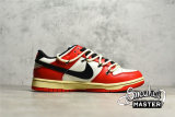 NIKE SB DUNK LOW EMB 75TH ANNIVERSARY WHITE/BLACK/CHILE RED DD3363-100
