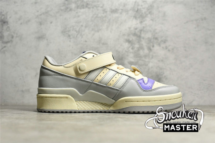 ADIDAS FORUM 84 LOW SHOES OFF WHITE/PURPLE/LIGHT BLUE GW4426