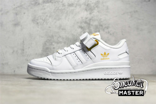 ADIDAS FORUM LOW SHOES CLOUD WHITE/CLOUD WHITE/GOLD METALLIC GZ6379