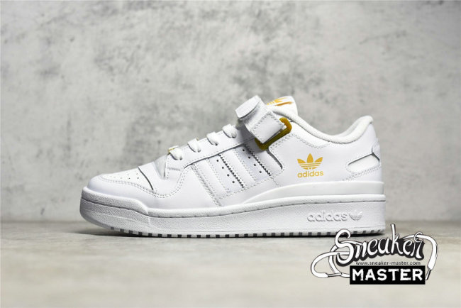ADIDAS FORUM LOW SHOES CLOUD WHITE/CLOUD WHITE/GOLD METALLIC GZ6379