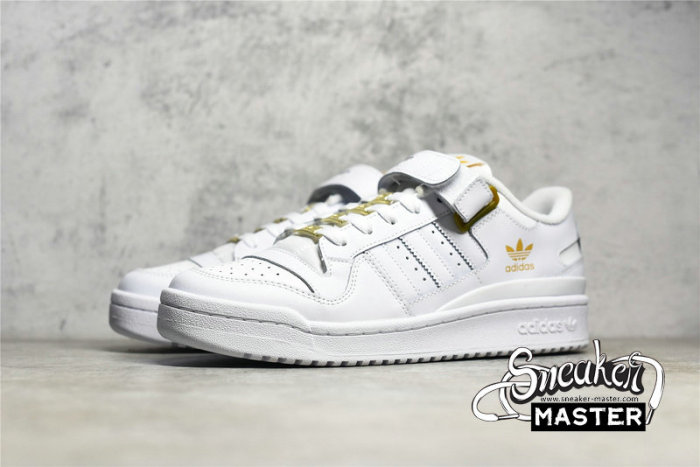 ADIDAS FORUM LOW SHOES CLOUD WHITE/CLOUD WHITE/GOLD METALLIC GZ6379