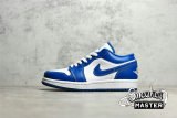 NIKE AIR JORDAN 1 LOW WHITE/DARK MARINA BLUE DC0774-114