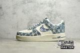 NIKE AIR FORCE 1 LOW 07 X MLB DENIM BLUE/WHITE/BLACK CW1888-602