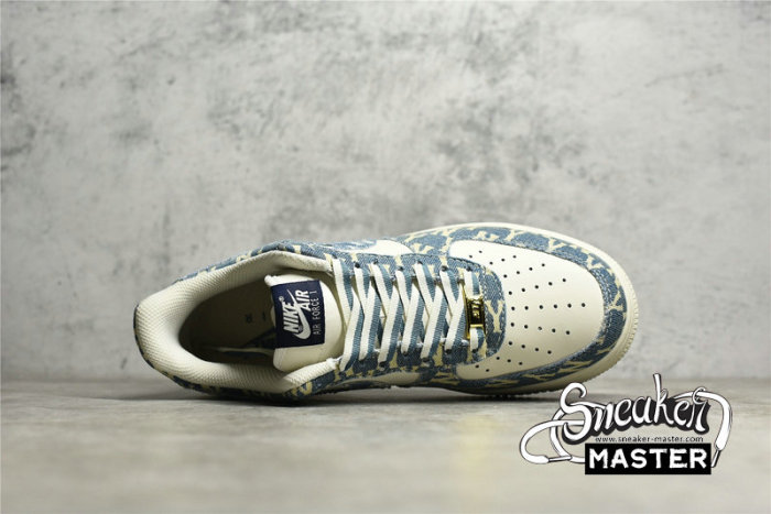 NIKE AIR FORCE 1 LOW 07 X MLB DENIM BLUE/WHITE/BLACK CW1888-602