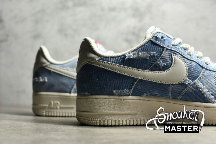 NIKE AIR FORCE 1 LOW 07 DENIM BLUE/BEIGE/RED DY1830-100