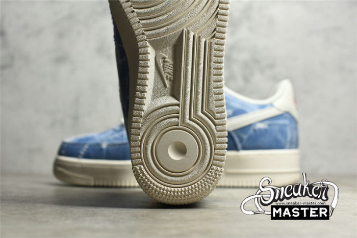 NIKE AIR FORCE 1 LOW 07 DENIM BLUE/BEIGE/RED DY1830-100