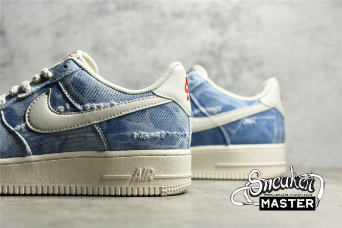 NIKE AIR FORCE 1 LOW 07 DENIM BLUE/BEIGE/RED DY1830-100