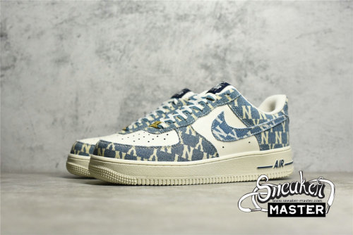 NIKE AIR FORCE 1 LOW 07 X MLB DENIM BLUE/WHITE/BLACK CW1888-602