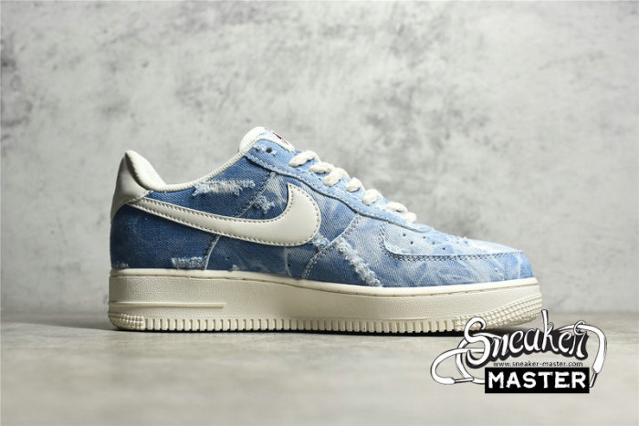NIKE AIR FORCE 1 LOW 07 DENIM BLUE/BEIGE/RED DY1830-100