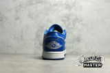 NIKE AIR JORDAN 1 LOW WHITE/DARK MARINA BLUE DC0774-114