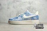 NIKE AIR FORCE 1 LOW 07 DENIM BLUE/BEIGE/RED DY1830-100