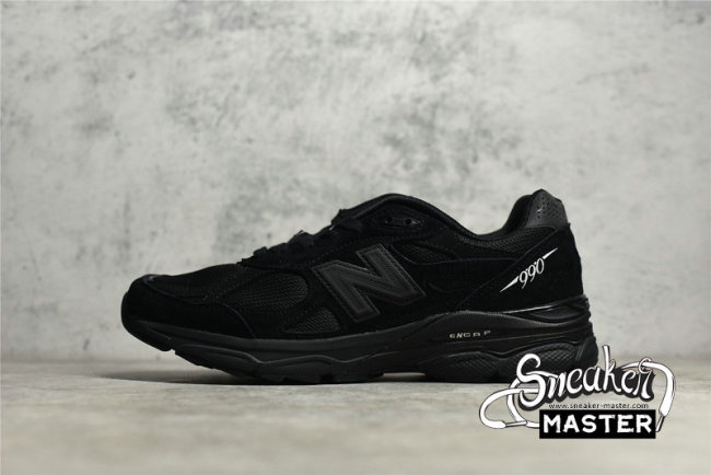 NEW BALANCE 990V3 MADE IN USA BLACK/BLACK/BLACK M990TB3
