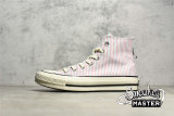 CONVERSE CHUCK TAYLOR ALL-STAR 70S HIGH PECAN STRIPES BEIGE/PURPLE/BLUE A02291C