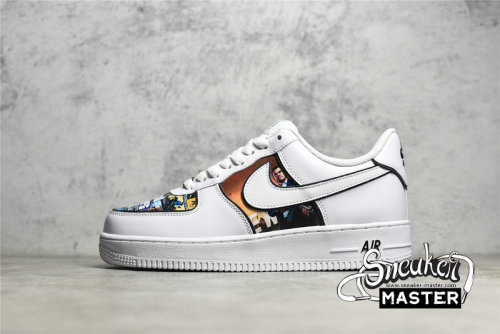 NIKE AIR FORCE 1 LOW GRAND THEFT AUTO WHITE/BLACK/MULTI-COLOR CW2288-302