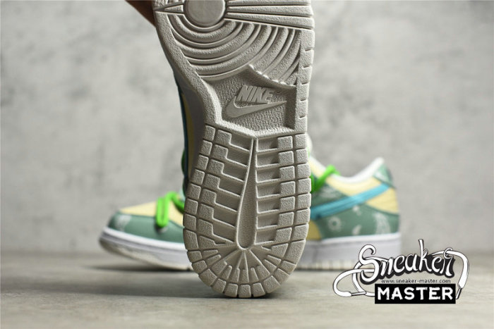 NIKE SB DUNK LOW WHITE/GREEN/LIGHT YELLOW DH9765-100
