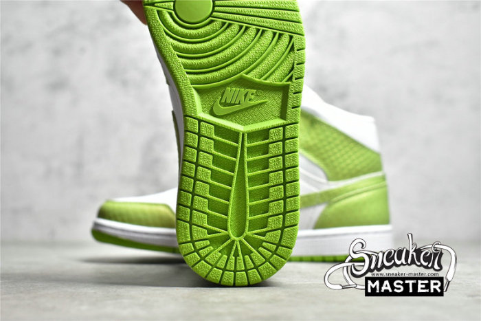 NIKE AIR JORDAN 1 MID SE GREEN PYTHON WHITE/WHITE/VIVID GREEN DV2959-113