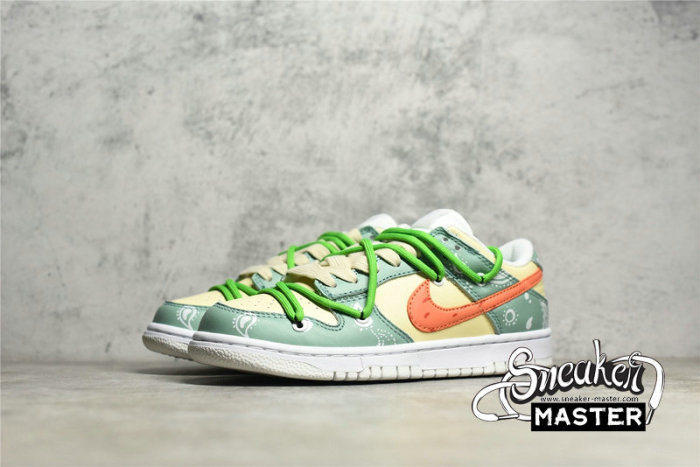 NIKE SB DUNK LOW WHITE/GREEN/LIGHT YELLOW DH9765-100