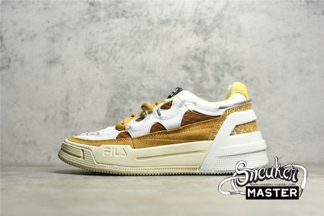 FILA SALTO SNEAKERS WHITE/WHITE/LIGHT BROWN F12M141225FLW