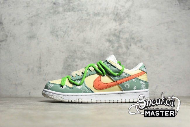 NIKE SB DUNK LOW WHITE/GREEN/LIGHT YELLOW DH9765-100