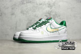 NIKE AIR FORCE 1 LOW 07 WHITE/GOLD/GREEN MK9700-131